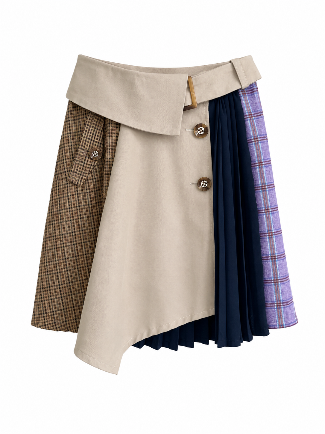 REDYAZEL Trench-coat Inspired Skirt