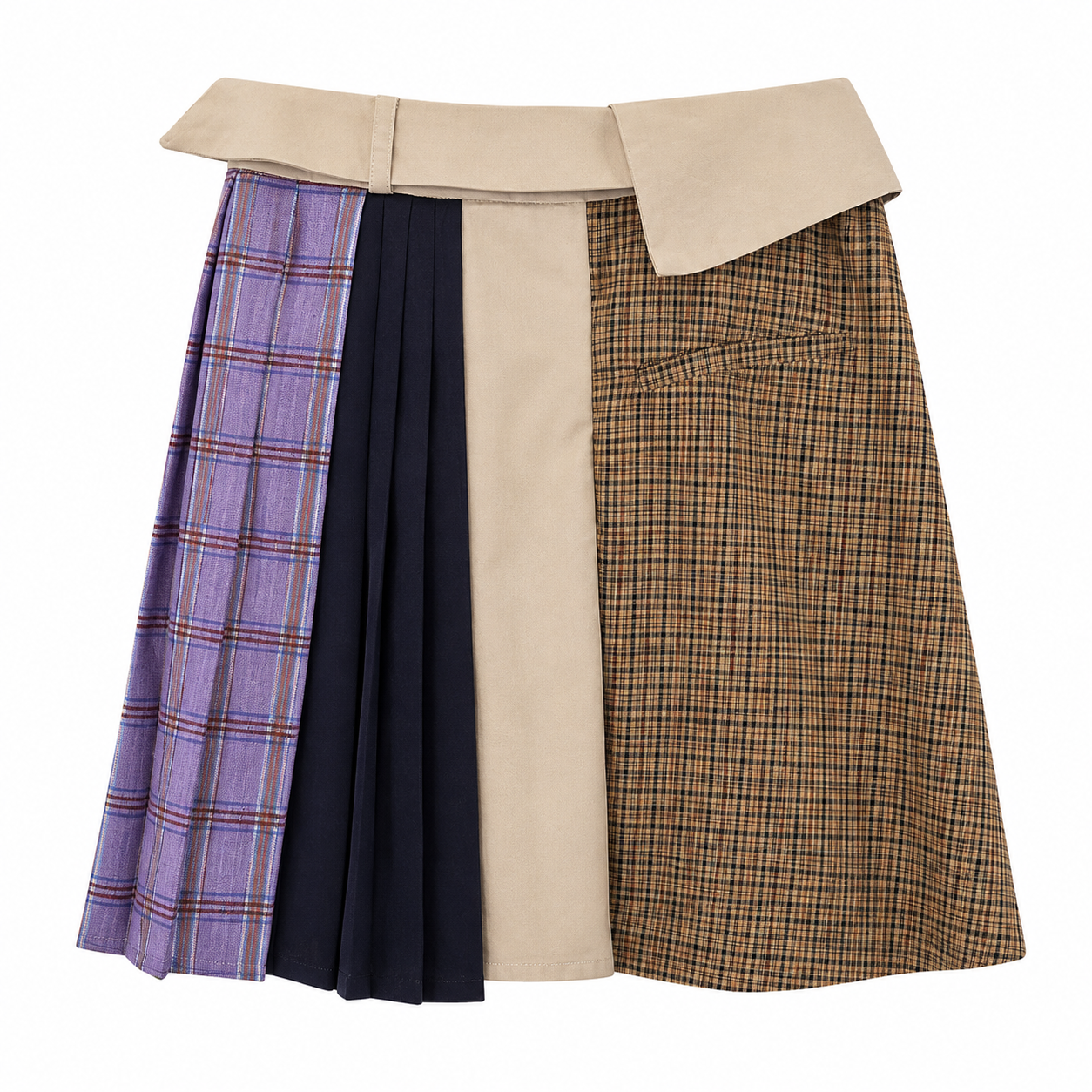 REDYAZEL Trench-coat Inspired Skirt