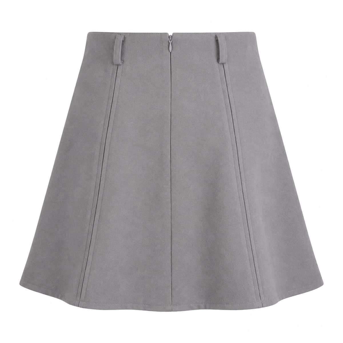 DAZZLIN Gray A-Line Mini Skirt Back Side image