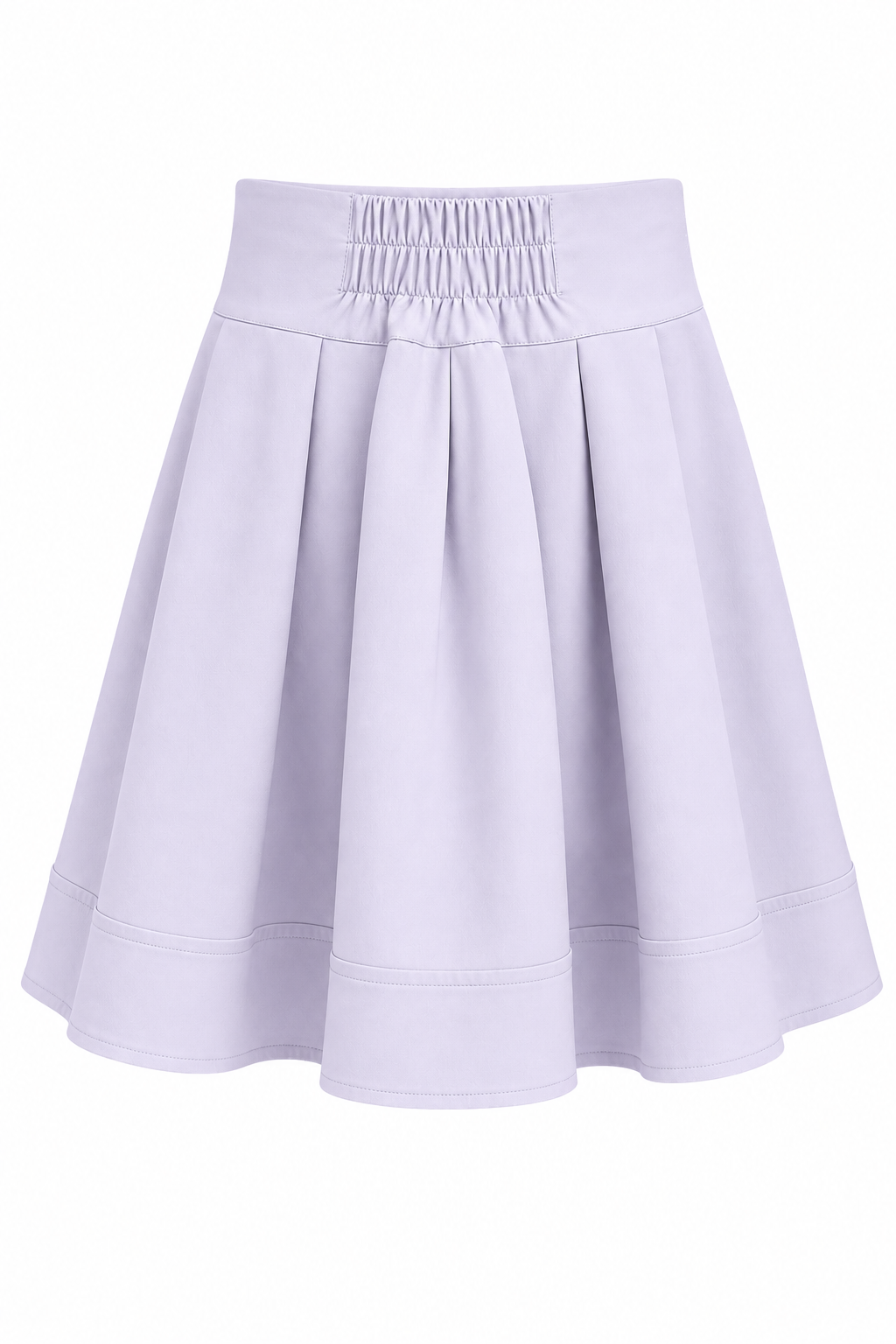 EVELYN Light Lavender Voluminous A-Line Skirt Back Side