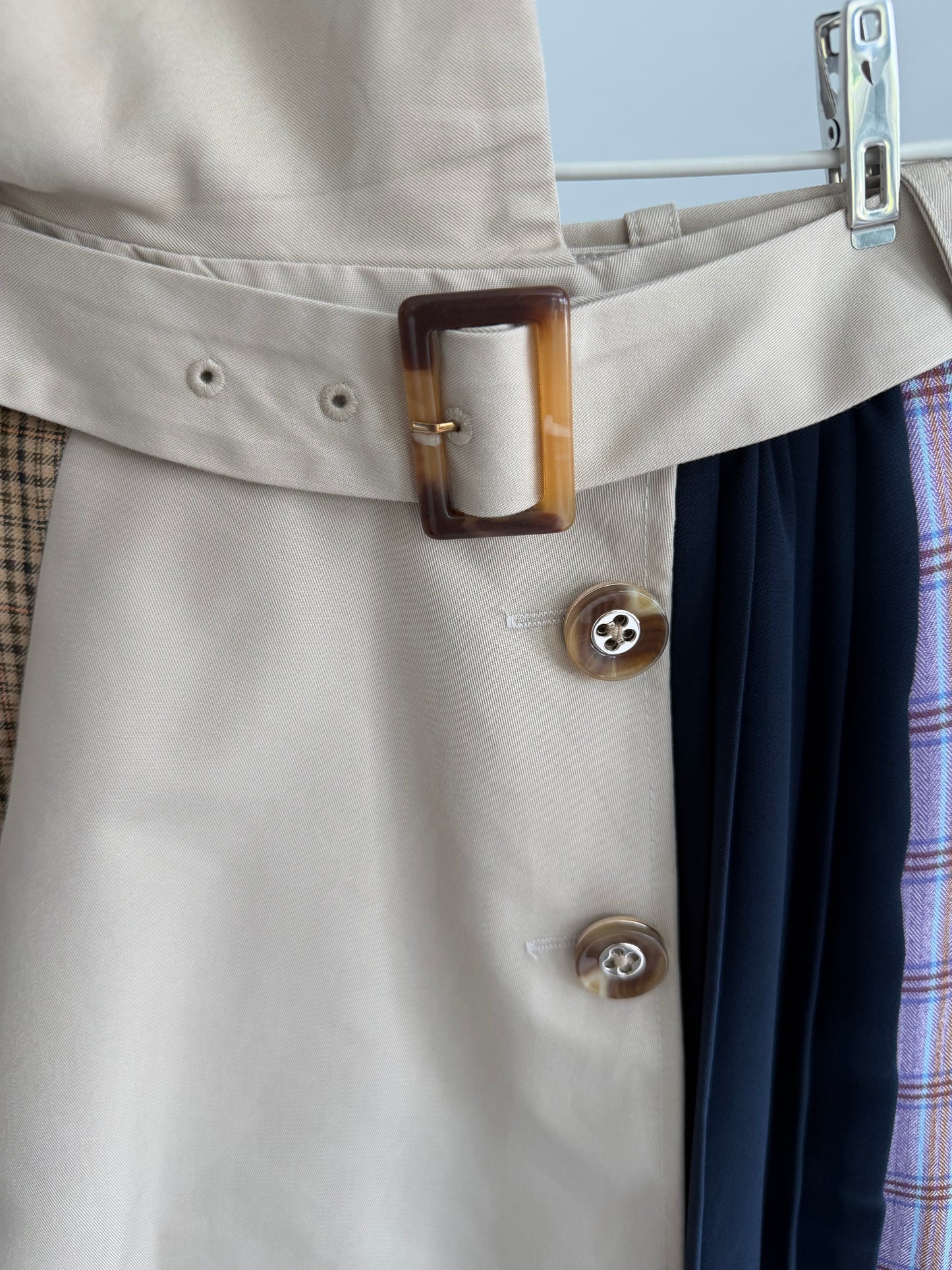 REDYAZEL Trench-coat Inspired Skirt
